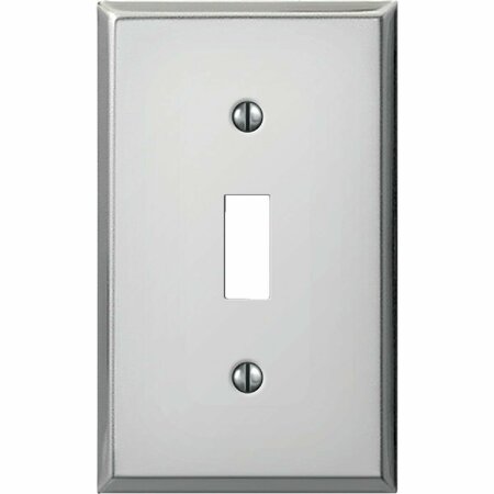 AMERELLE PRO 1-Gang Stamped Steel Toggle Switch Wall Plate, Polished Chrome C983TCH